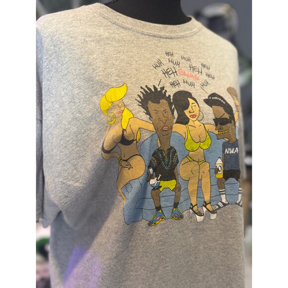 Vintage 10 Deep Beavis and Butthead NWA T Shirt - Picture 7 of 8